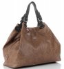 Bőr táska shopper bag Genuine Leather földszínű 898G